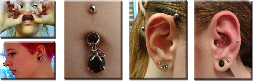 Piercing Pictures - Body Piercing (900x300), Png Download