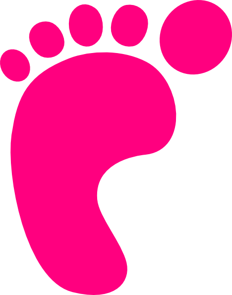 Pink Baby Feet Png Banner Transparent Download - Pie De Bebe Dibujo (468x595), Png Download