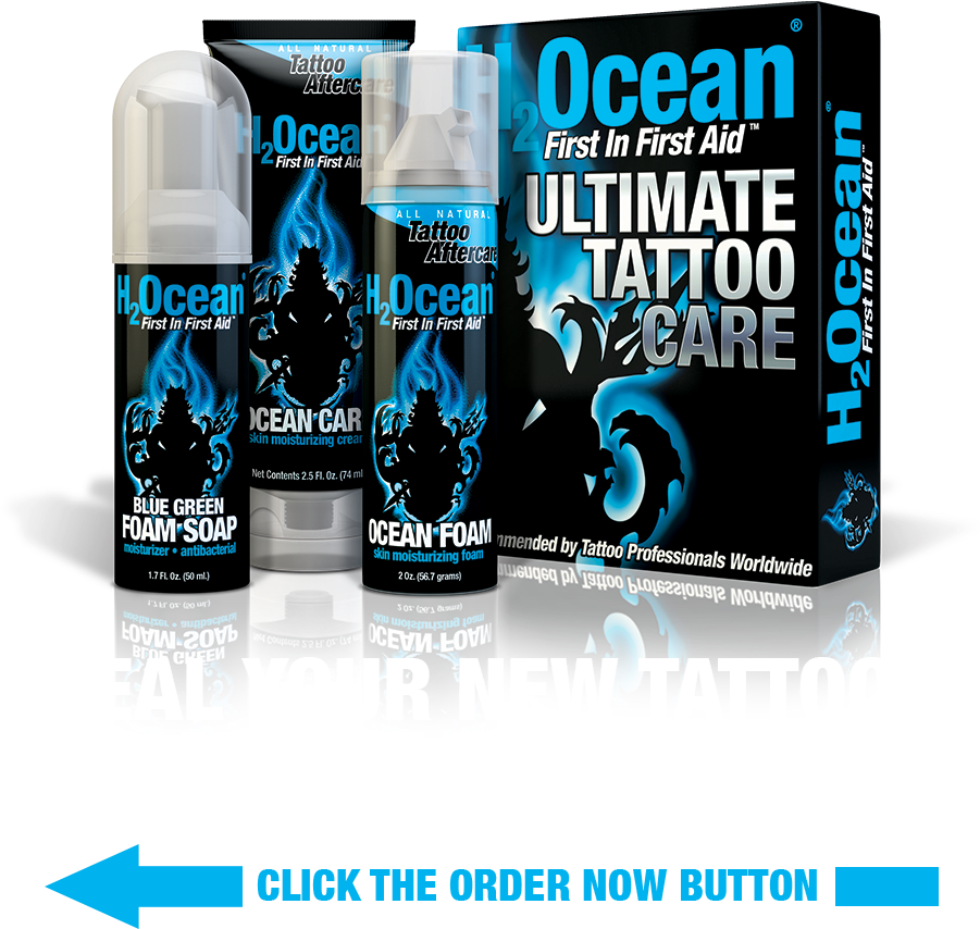 Utc Order Now - H2ocean Ultimate Tattoo Care Kit 6.2 Ounce (900x877), Png Download
