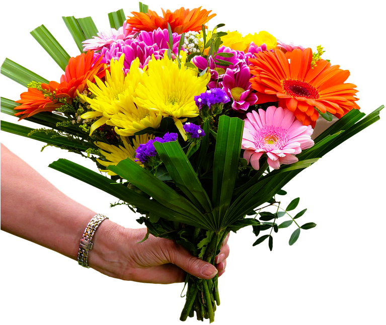 Bouquet Flowers Png Transparent Images Free Download - Wedding Anniversary Wishes To My Brother (792x720), Png Download