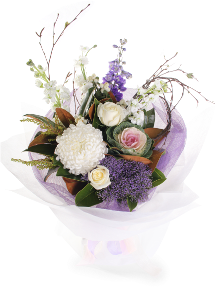 Winter Bouquet - Winter Bouquet Flowers Png (436x600), Png Download