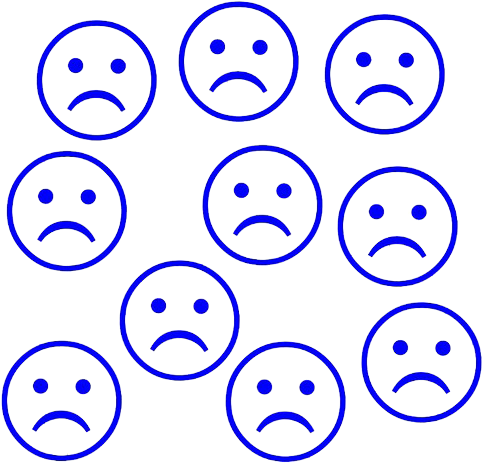Sad, Tumblr, And Blue Image - Yellow And Blue Tumblr Png (500x500), Png Download