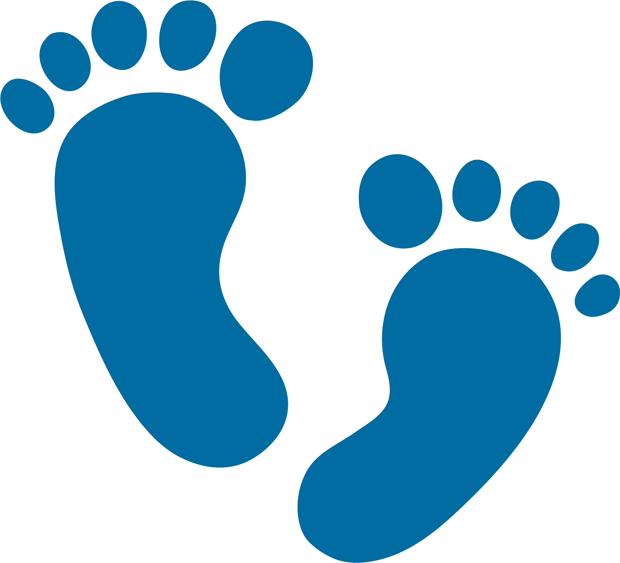 Foot - Footprint Emoji (2000x2000), Png Download