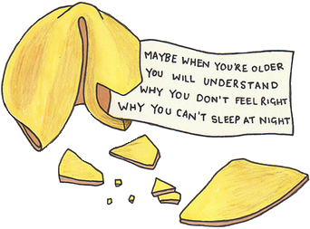 Fortune Cookie, Quote, And Sad Image - Arcade Fire Best Quotes (465x750), Png Download