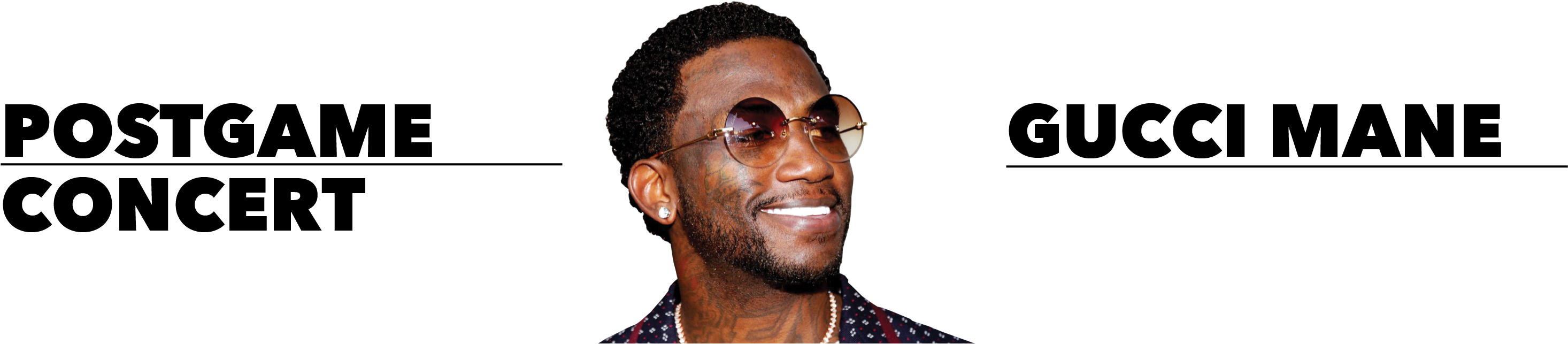 Stick Around For The Postgame Concert Featuring Superstar - Gentleman (3021x760), Png Download