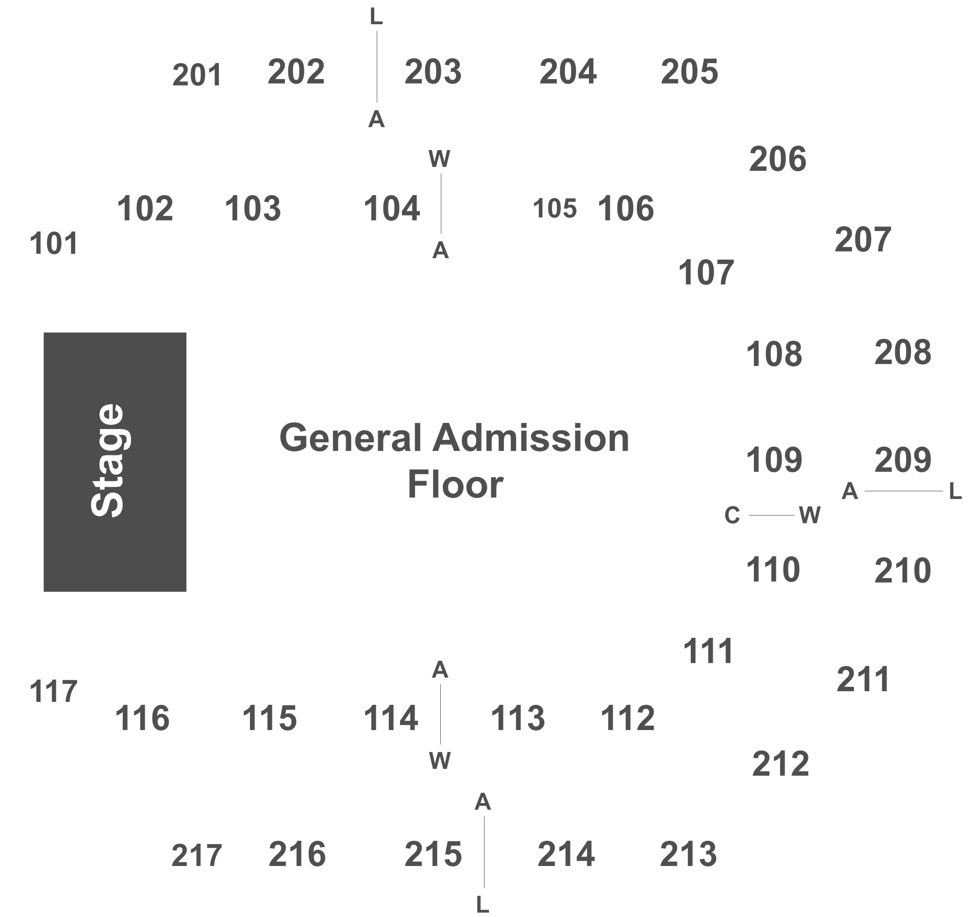 Legend - Uic Pavillion Seating Chart (2100x1960), Png Download