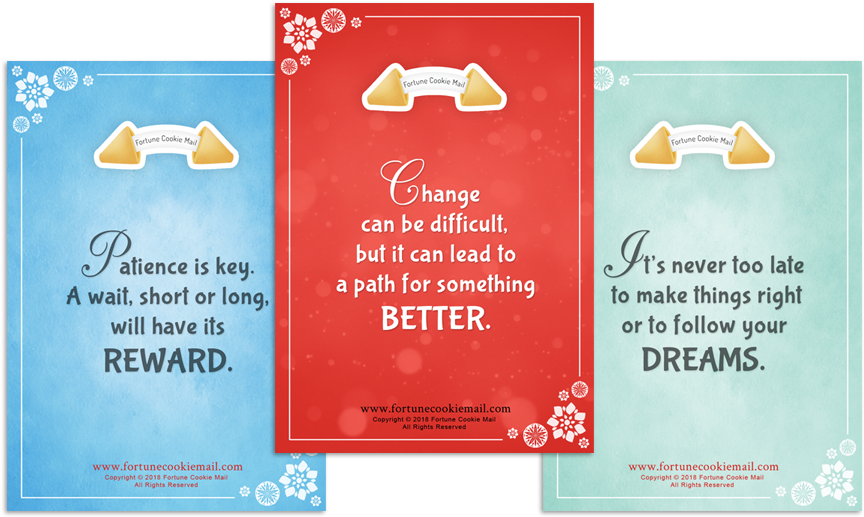 Fortune Cookie Mail Card Samples - Fortune Cookie (900x535), Png Download