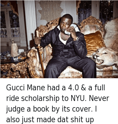 Books, Gucci, And Gucci Mane - Young Thugga (400x433), Png Download