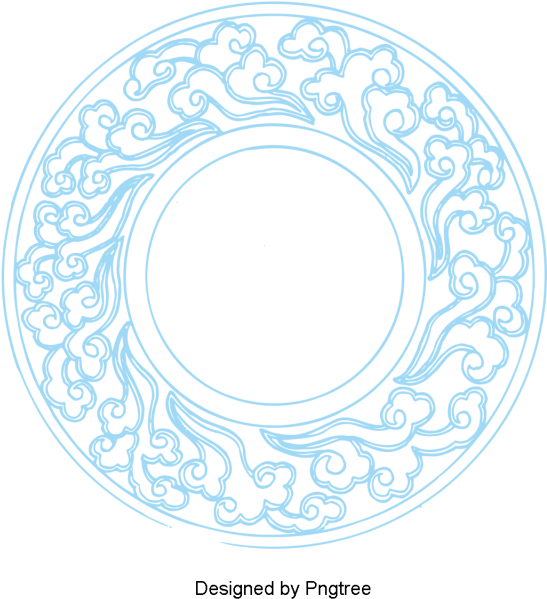 Hand-painted Chinese Wind Frame, Hand Painted, Chinese, - Avatar (640x640), Png Download