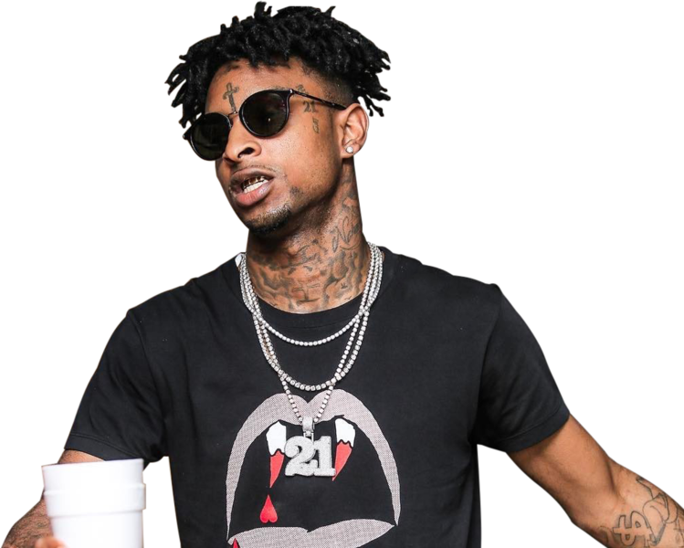 21 Savage - 21 Savage Saint Laurent (749x600), Png Download