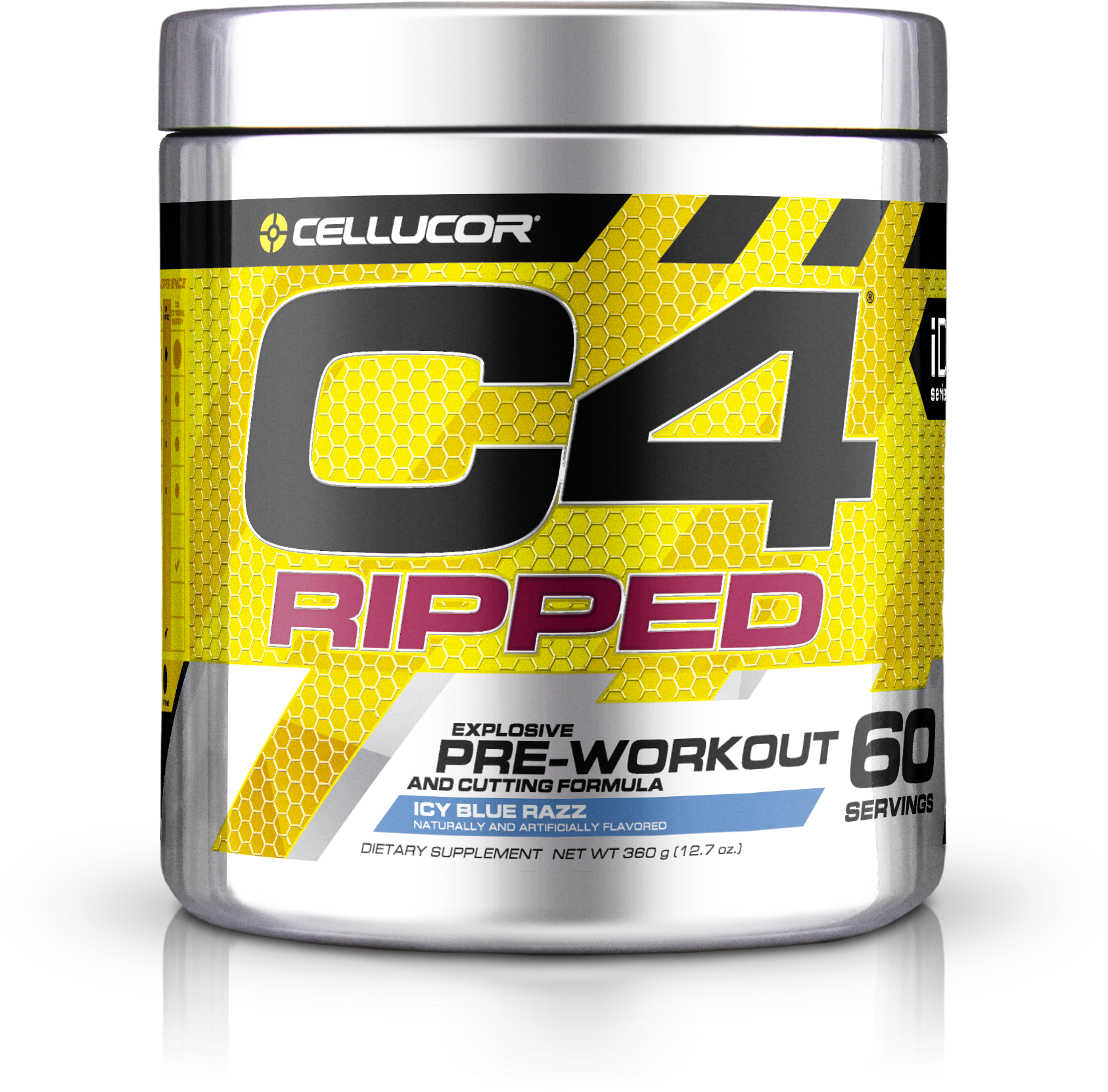 C4 Ripped - Cellucor C4 Ripped - 60 Servings Cherry Limeade (1686x1661), Png Download