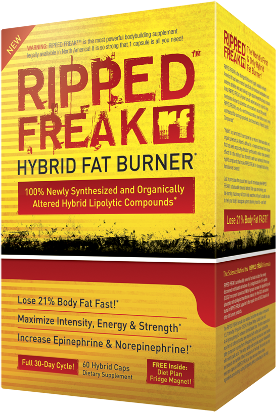 Product Overview - Pharmafreak Ripped Freak - Hybrid Fat Burner 60 Caps (768x955), Png Download
