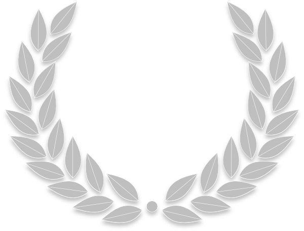 Silver Download Png Image - Silver Laurel Wreath (600x456), Png Download