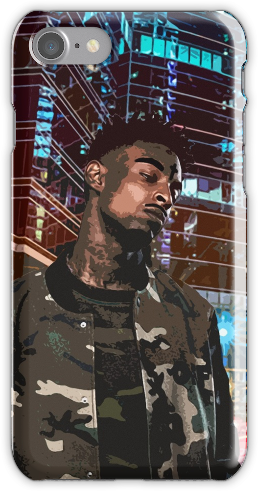 21 Savage Artwork Iphone 7 Snap Case - 21 Savage (750x1000), Png Download