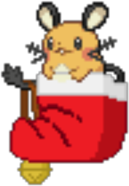 Christmas Stocking Dedenne - Minecraft (420x420), Png Download