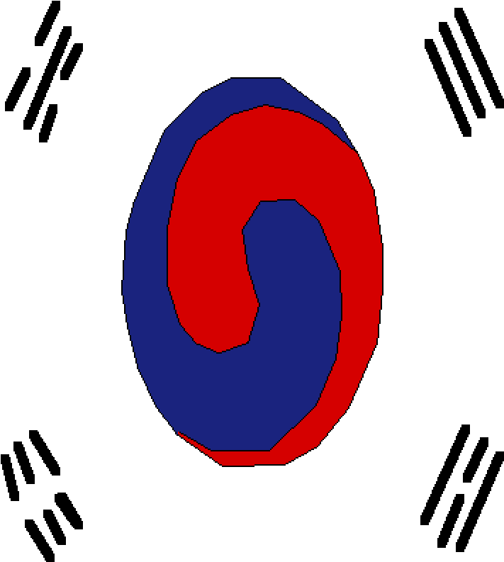 Korean Empire Flag - Korean Flag 1900 (1000x1000), Png Download