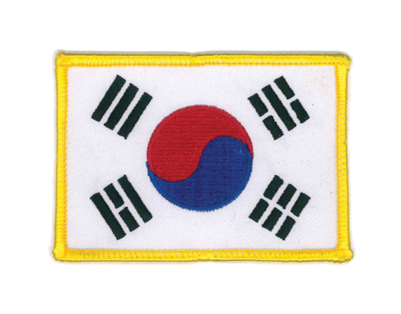 1133 Korean Flag Patch - South Korea Flag (600x600), Png Download