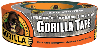 Silver Gorilla Tape - Gorilla Duct Tape, 1.88 In. X 35 Yd., Silver (400x400), Png Download