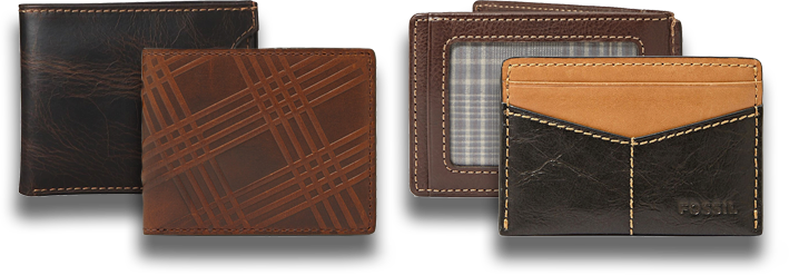 Image - Fossil Brand Wallets (709x247), Png Download