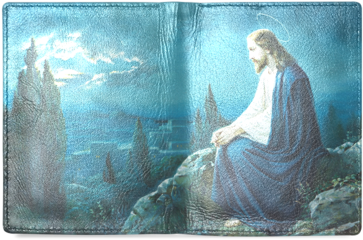 Sale Psylocke Men's Unisex Leather Wallet With Jesu - Christ Framed Wall Art By Lee's Collection Inc. - Christ (480x480), Png Download