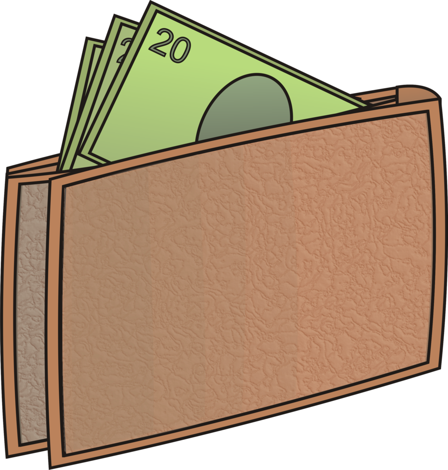Money Wallet 2 By Masterjs On Deviantart Clipart Transparent - Money In Wallet Clipart (900x946), Png Download