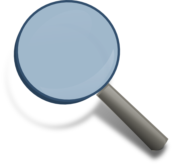 This Free Clipart Png Design Of Magnifying Glass (600x572), Png Download