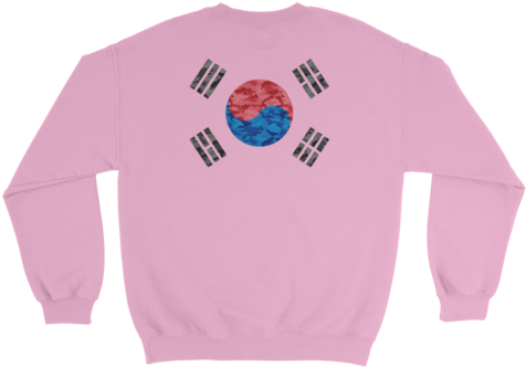 대한민국 Korean Flag Sweathshirt - Crew Neck (480x480), Png Download