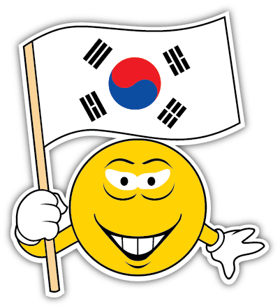 Quick View - Flag With Country South Korea (401x441), Png Download