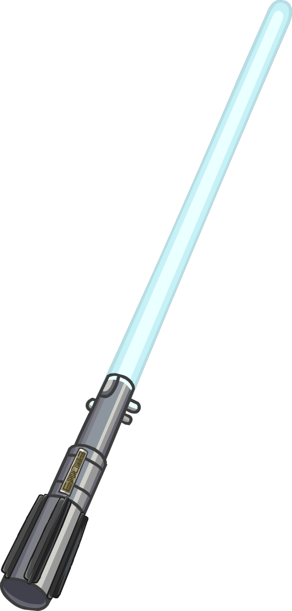 Lightsaber - Club Penguin Star Wars Lightsaber (600x1253), Png Download