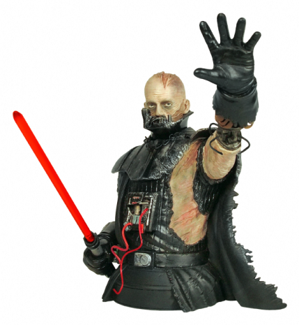 Wielding A Brilliant Red Lightsaber - Gentle Giant Star Wars Force Unleashed Darth Vader (429x465), Png Download