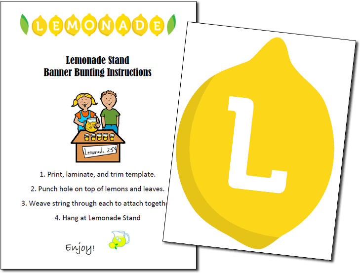 Lemonade Stand Banner - Cartoon (760x560), Png Download