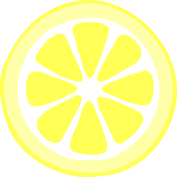 Lemonade Sign Png - Lemon Slice Vector Png (600x599), Png Download