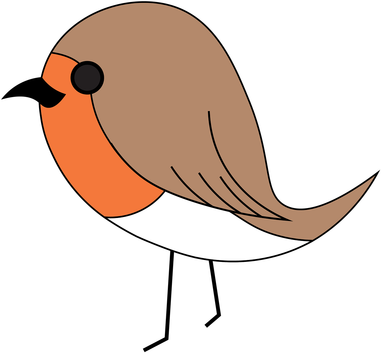 Cartoon Robin Bird Png (1280x1280), Png Download