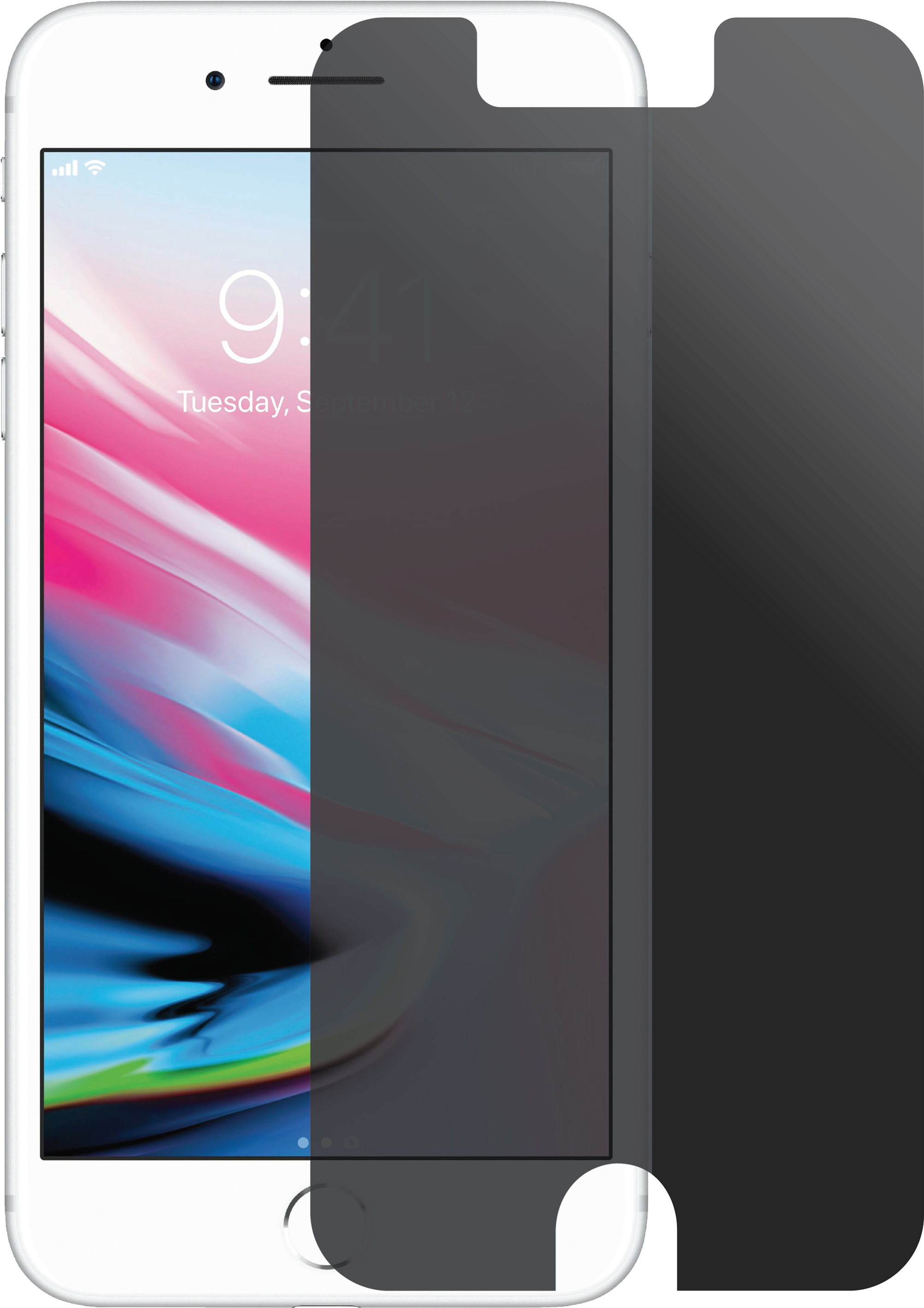 Stark™ Privacy Screen For Iphone 8 Plus - Apple 8 Iphone 64 Gb Silver (3000x3000), Png Download