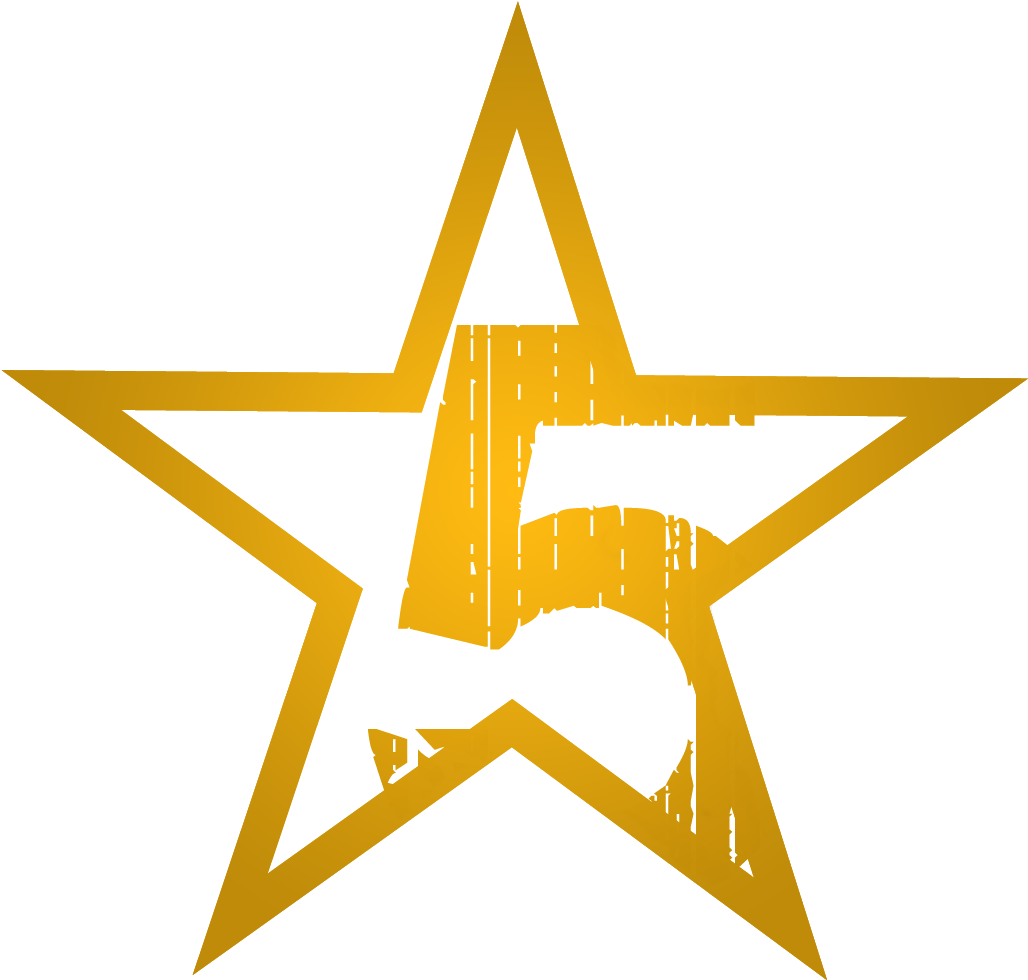5 Star Rating Clipart - Csillagos Ötös (1100x1100), Png Download