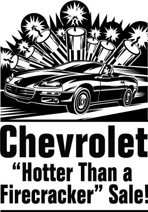 Fireworks And Firecrackers Selling Chevrolet - Chevrolet (300x430), Png Download