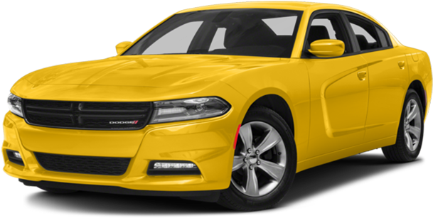 2018 Dodge Charger Yellow - 2018 Dodge Charger White (640x352), Png Download