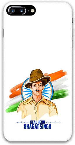 The Real Hero Bhagat Singh Iphone 8 Plus Mobile Back - Bhagat Singh Real (600x600), Png Download