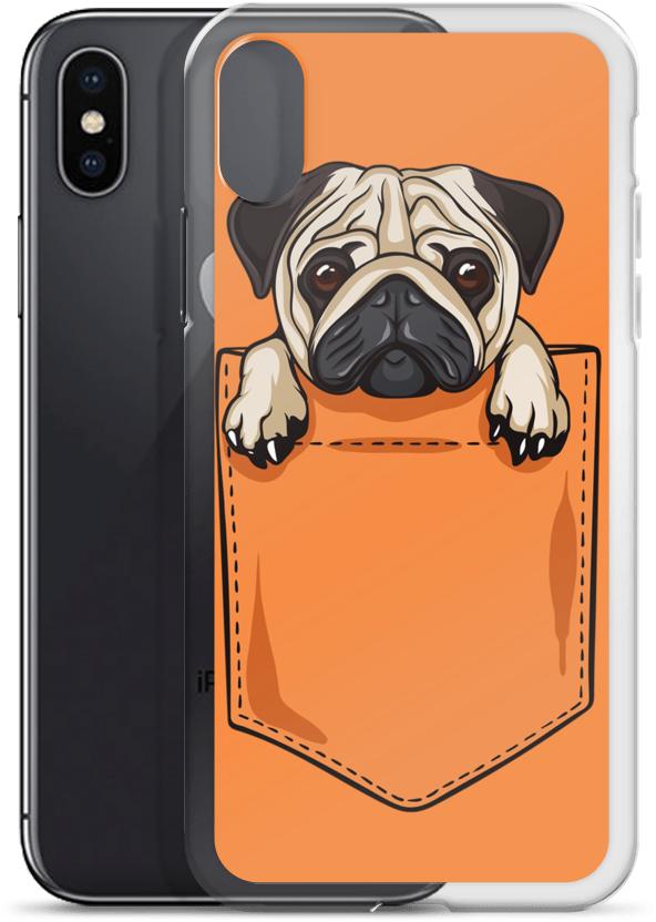 Buy Your Favorite "pug Dog In Pocket Ultra Thin Iphone - Iphone (1000x1000), Png Download
