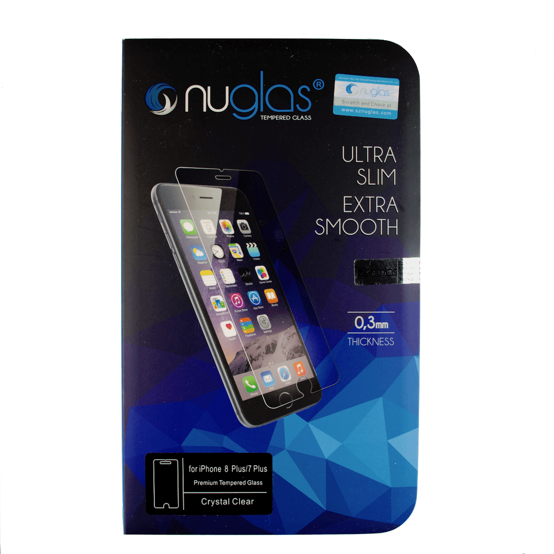 Nuglas Tempered Glass Screen Protector Iphone 7 Plus/8 - Nuglas Tempered Glass Iphone 7 (1080x1080), Png Download