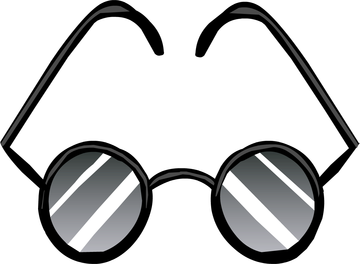 Spectacles - Glasses Club Penguin (1163x853), Png Download