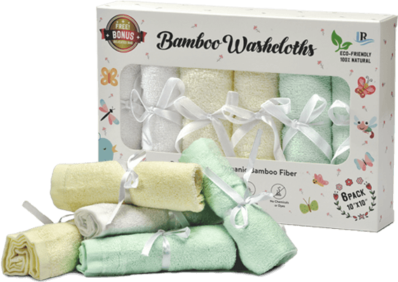 Bamboo Baby Washcloths - Polar Fleece (611x536), Png Download