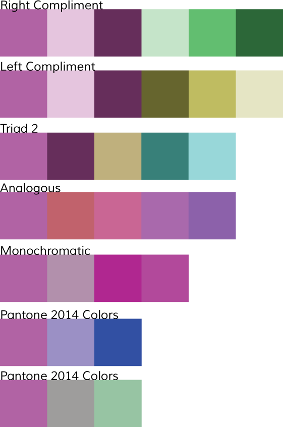 Pantone Color Of The Year 2014 Is "radiant Orchid" - Pantone Color Combinations Purple (561x846), Png Download