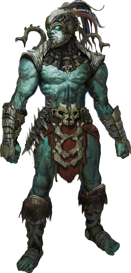 Orc Warrior - Mortal Kombat Kotal Kahn Png (426x884), Png Download