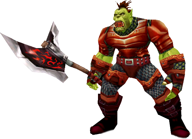 Wow Png Wow Orc Clipart Library Library - World Of Warcraft Orc Png (625x454), Png Download