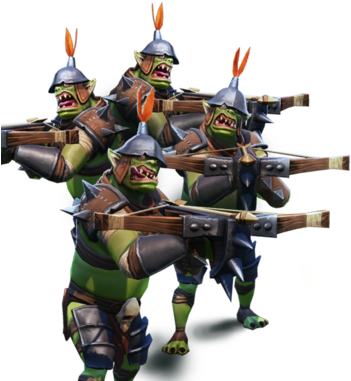 Orc Archer Image - Orc With A Gun (400x405), Png Download
