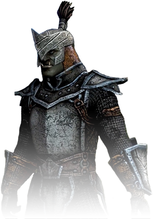 Mor'grumaar Is An Orcish Stronghold That Was Founded - Elder Scrolls Orc Samurai (334x432), Png Download