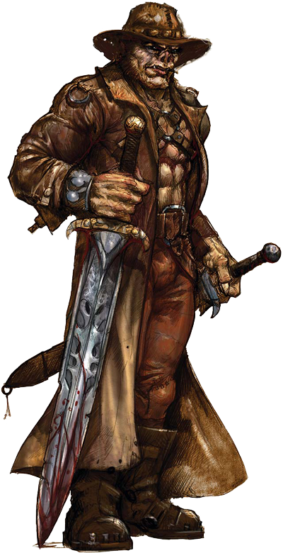 Half-orc - 04 - B - D&d Half Orc Png (400x780), Png Download