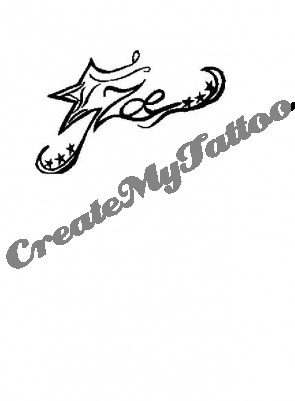 Zoe's Name - Tattoo (400x400), Png Download