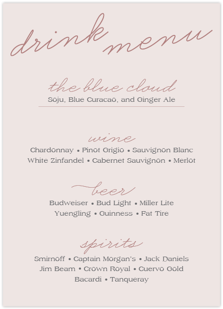 Drink Menu (800x800), Png Download